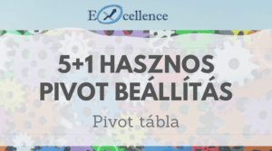 hasznos pivot beállítások