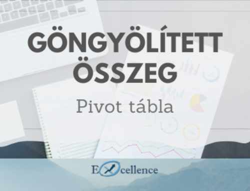 Pivot tábla – Göngyölített összeg kalkulálása