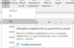 Excel függvények