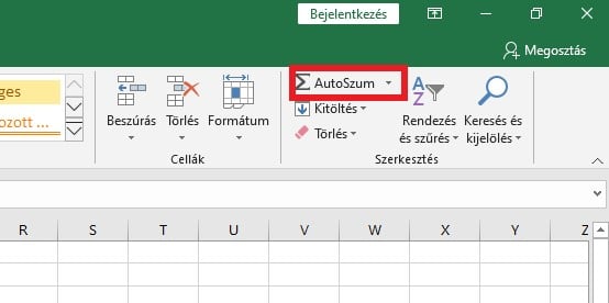 Excel szum függvény autoszum Excel szum függvény autoszum