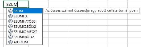 Excel függvények kezdőknek