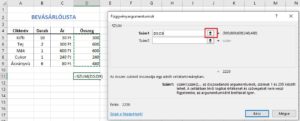 Excel függvények