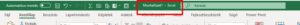 Excel menü