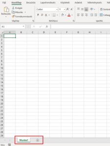 Excel munkalap
